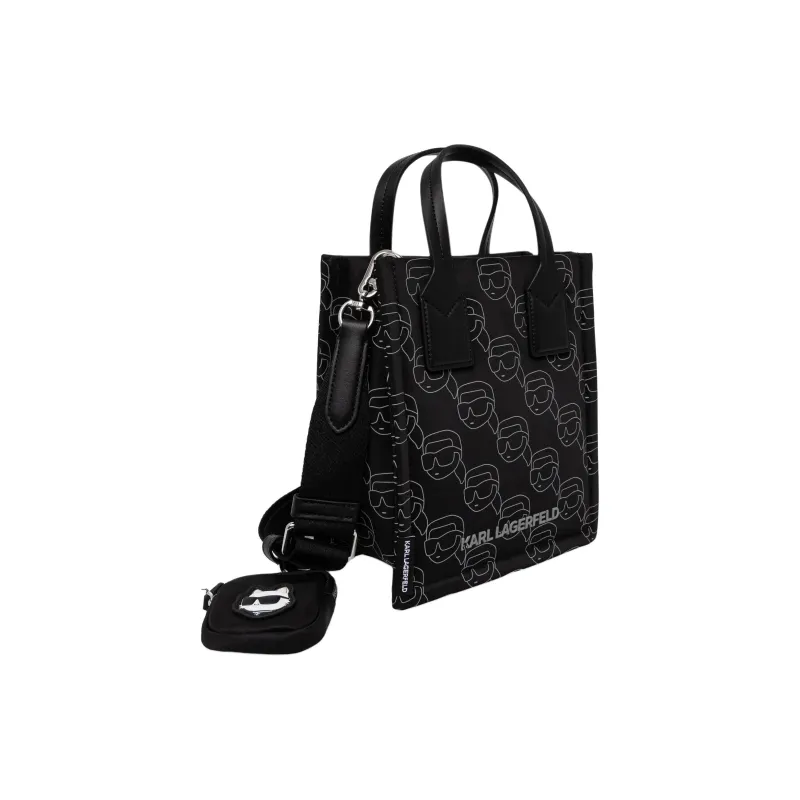 KARL LAGERFELD IKON RPA One Shoulder Handbag Trumpets Women's Black-1