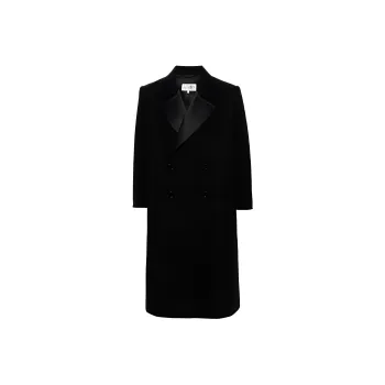 MM6 Maison Margiela Double Breasted Straight Hem Coat