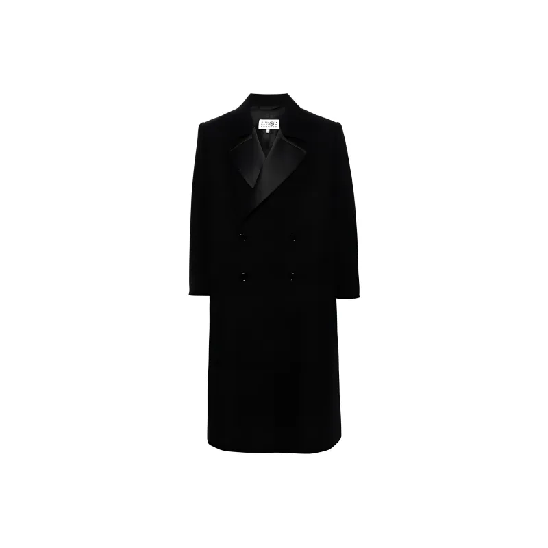 MM6 Maison Margiela Double Breasted Straight Hem Coat-0