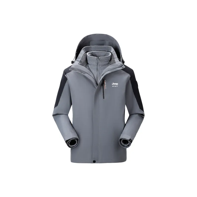 JEEP SPIRIT Waterproof And Windproof To Keep Warm Windbreaker Jacket Unisex-0