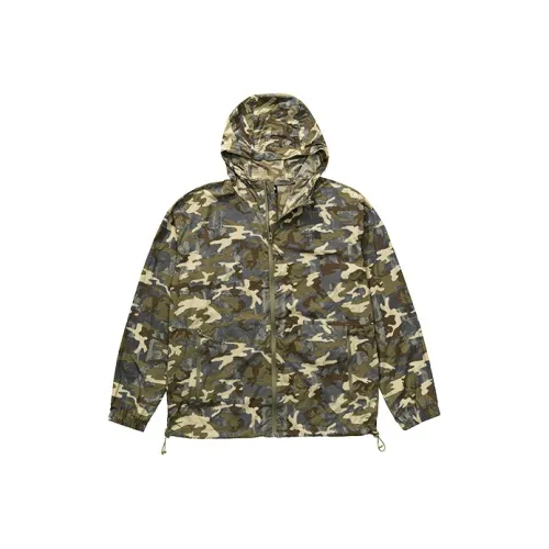 THE NORTH FACE Breathable And Waterproof Sun Protection Clothing Unisex Green Camouflage