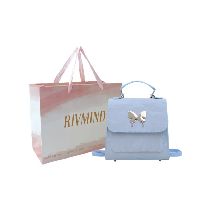 RIVMIND PU Double Shoulder, One Shoulder Handbag Regular Women's White/Black/Green/Blue/Pink/Silver Gray-10