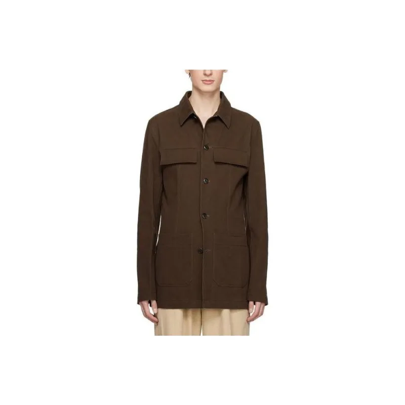 NANUSHKA Button-up Fitted Overshirt-0