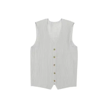 Homme Plissé Issey Miyake Pleated V neck Vest