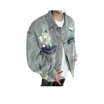 SOCKKEY Denim Jacket Unisex Blue