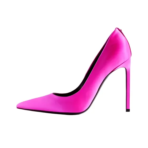 TF T Screw Slim Heel High Heels Women's Pink