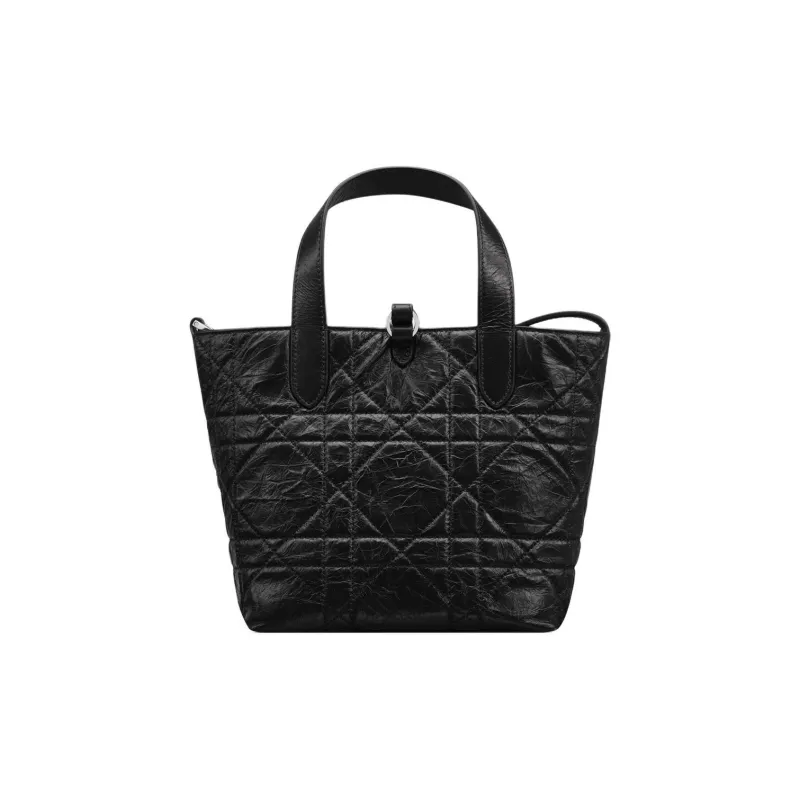 DIOR Toujours Calfskin Shoulder Bag, Crossbody Bag, Handbag Trumpets Women's Black-3