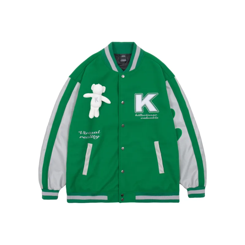 KILLWINNER Loose Fit Baseball Jacket Unisex-9