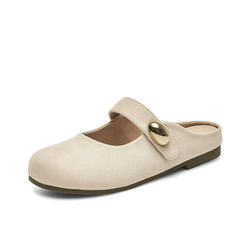 AGSDON Rubber Sole Closed Toe Slippers Women's-1