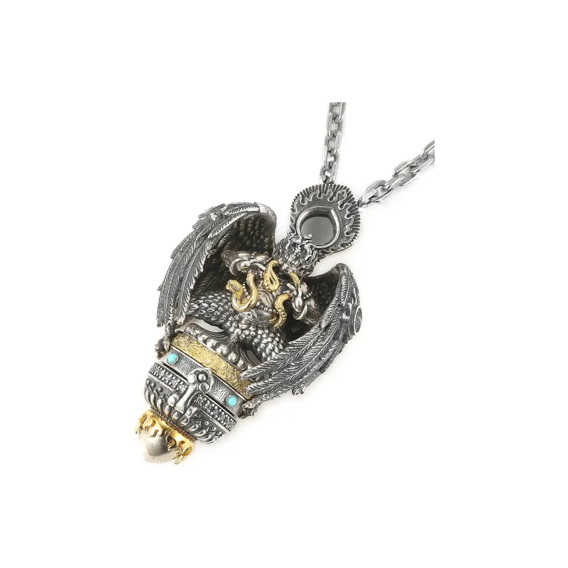 Yamagata S990 Silver Sterling Silver Necklaces Men's-1
