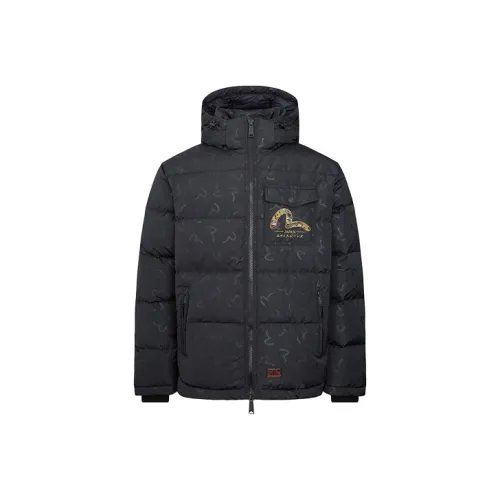 EVISU Down Jackets Men Black