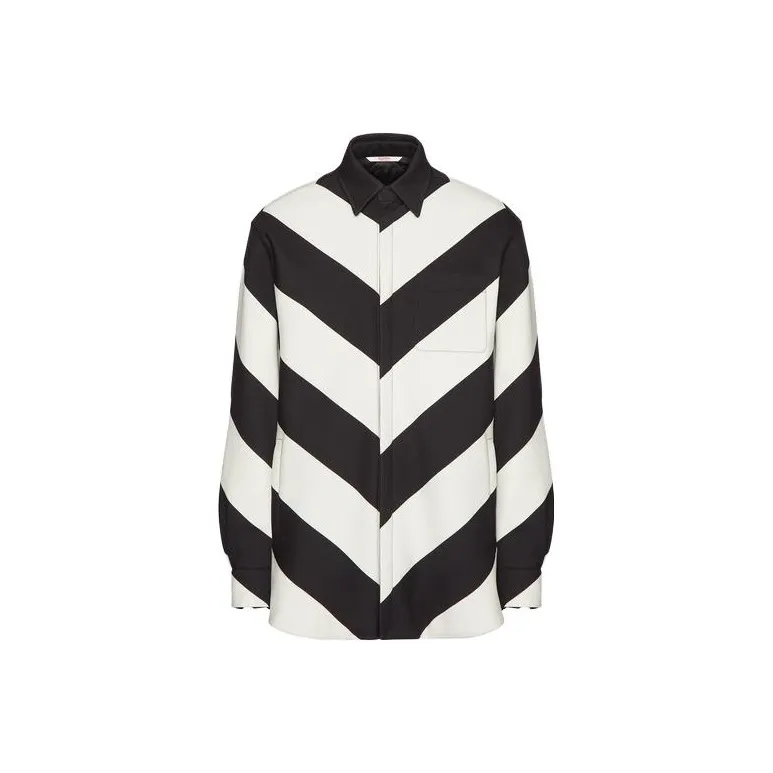 Valentino Jackets Men Ivory White/Black-0