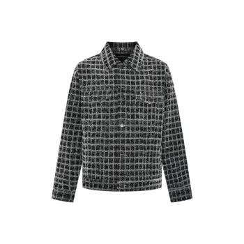 URBAN REVIVO Denim Jacket Men's Dark Gray