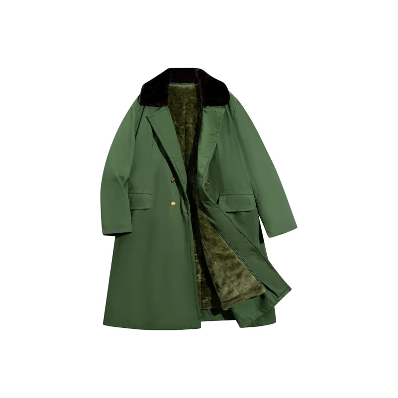 AMBER LIGHT Coats Unisex Army Green-0
