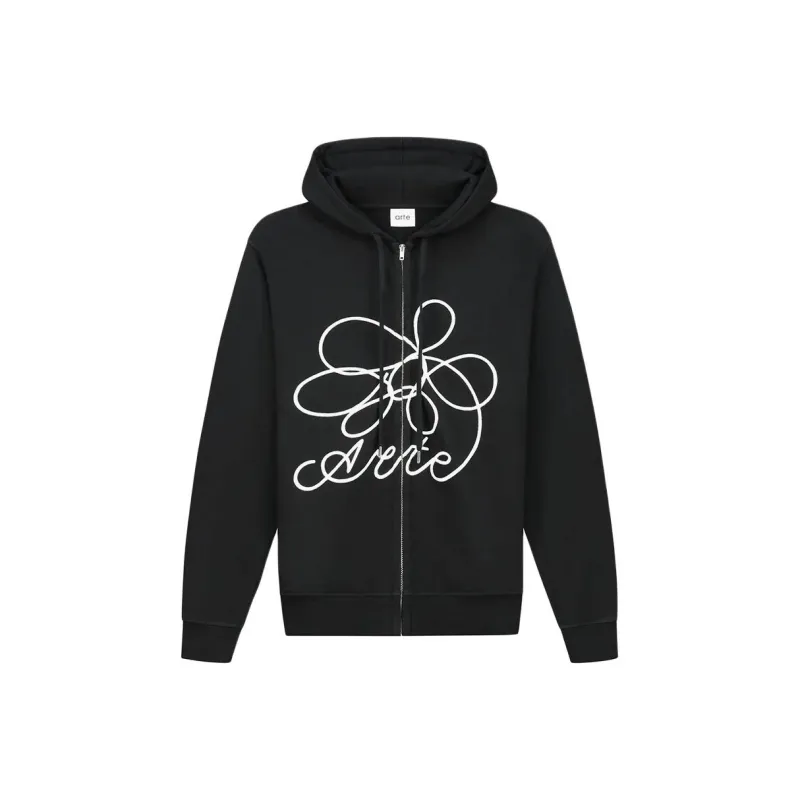 ARTE Flower Logo Zip-up Hoodie-0