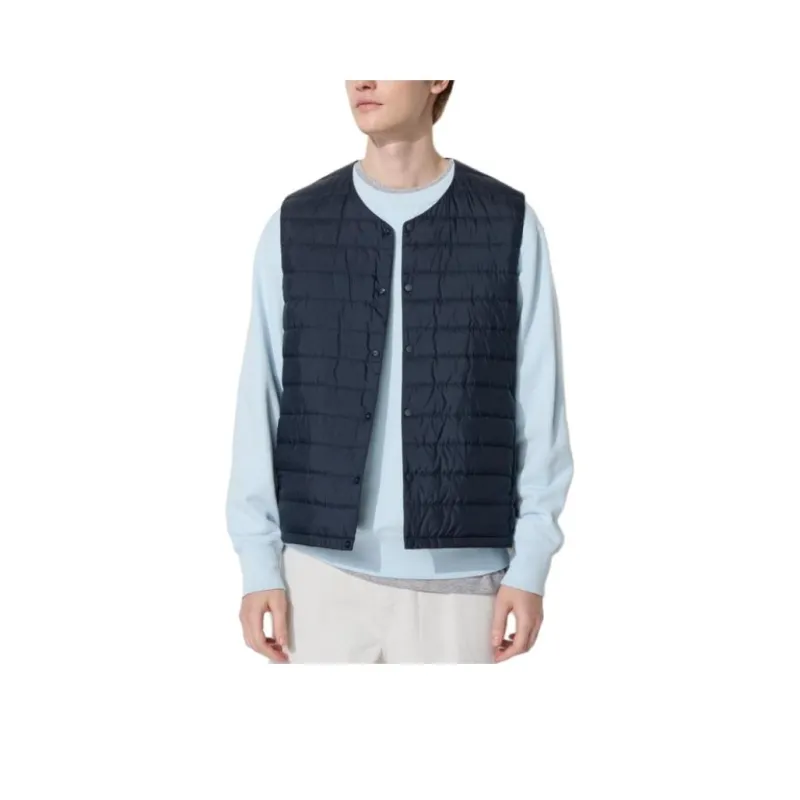 UNIQLO Vests Men Navy Blue-0