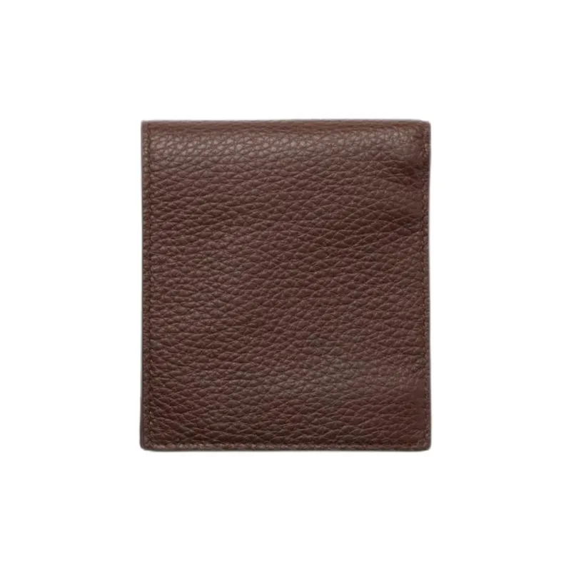PRADA Vitello Dino Cow Leather Wallet Men's Brown-2