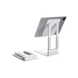 FH0129 Moon White-Fixed Model[Dual Rod Support-Metal Base-Foldable Height Adjustment]