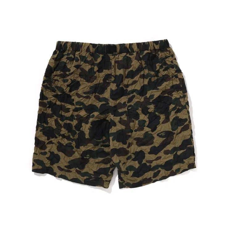 Bape Crinkle Effect 1st Camo Regular Fit Climbing Shorts-1