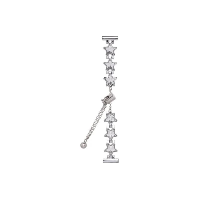 Biaodaige Stars Rhinestone Embellished Watch Band Huawei Compatibility Metal-0