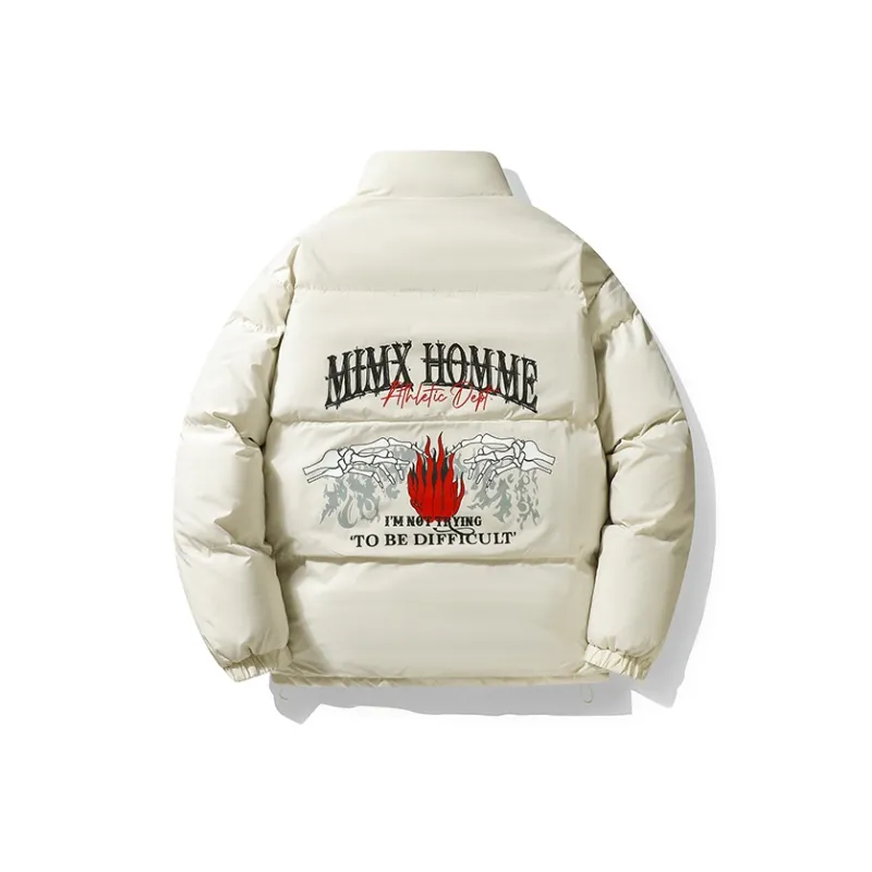 Mimx Homme Winter Puffer Jacket Unisex Black-2