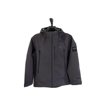 Anta Variety Training Collection Waterproof Breathable Warm And Quick Dry Windbreaker Jacket Men Smoke Black Gray