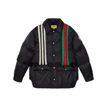 Adidas X GUCCI Adidas X GUCCI Co branded Series Puffer Jackets Men Black