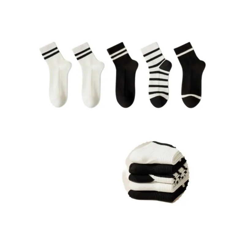 Temooues Mid Calf Socks Women's Combo Set-8