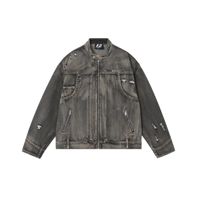 FORNINES Denim Jackets Unisex-2