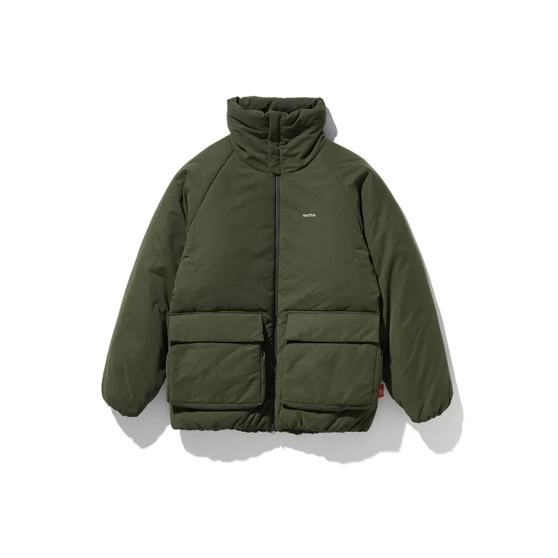 Nautica White Sail Puffer Jackets Unisex-2