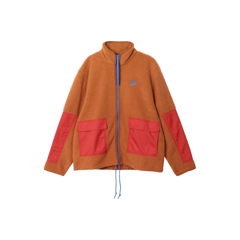 Nike Velvet Jackets Men Orange-0