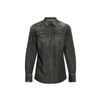 DSQUARED 2 Studded Denim Shirt