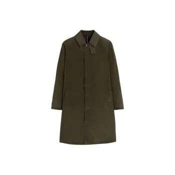 Mackintosh Pointed collar Single breasted Coat