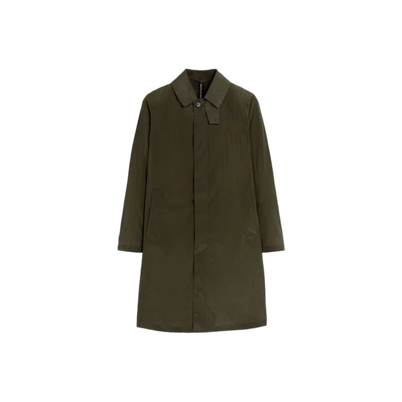 Mackintosh Pointed collar Single breasted Coat-0