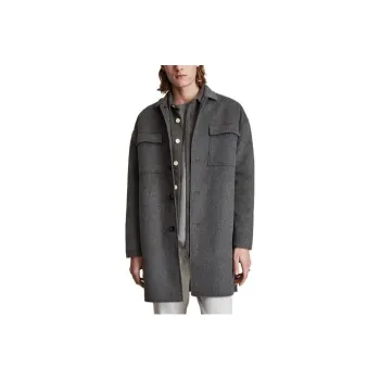 ALLSAINTS Coats Men Charcoal Gray