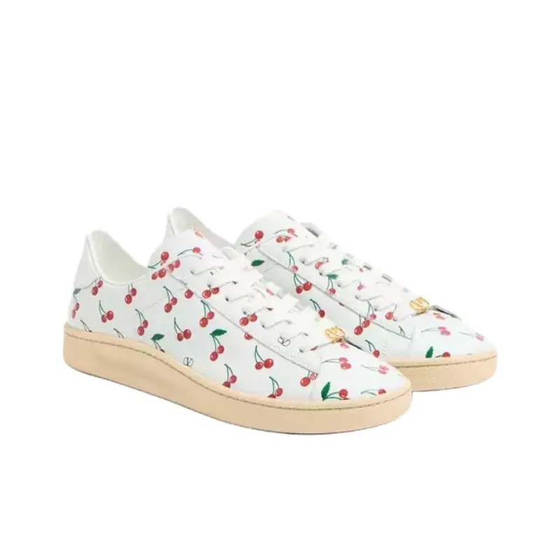 Valentino Royco Low Top Skateboard Shoes Men's White-2