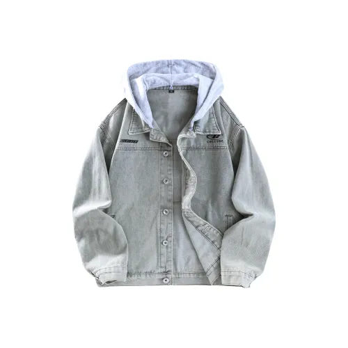 COC CUBE Denim Jacket Unisex Yellow Mud