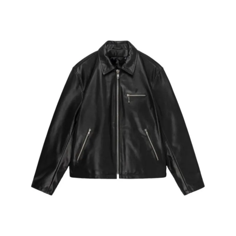 Stussy Leather Bing Jacket-0
