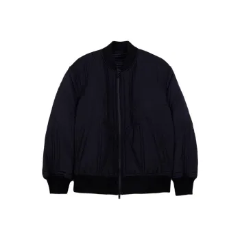 Y 3 Quilted Zip Up Bomber Jacket