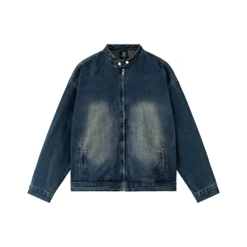 XINYINSU FW24 Denim Jacket Unisex Dark Blue
