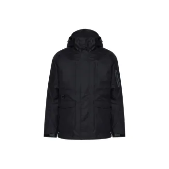 DECATHLON Waterproof And Windproof To Keep Warm Windbreaker Jacket Men's Black