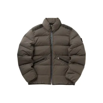 STONE ISLAND High Neck Zip Up Coat