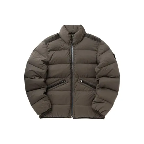 STONE ISLAND High Neck Zip Up Coat