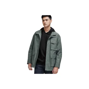GOLDLION Jackets Coats Men's Gray Green