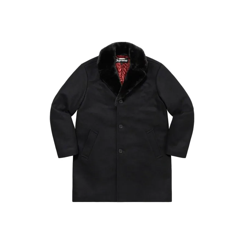 Supreme Fur Collar Car Coat-3
