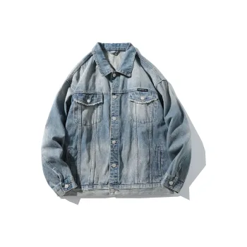 SANTASTIC Denim Jacket Men's Washed Color