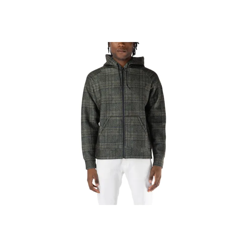 MC2 Saint Barth Carrel Zip Up Checked Drawstring Hoodie-0