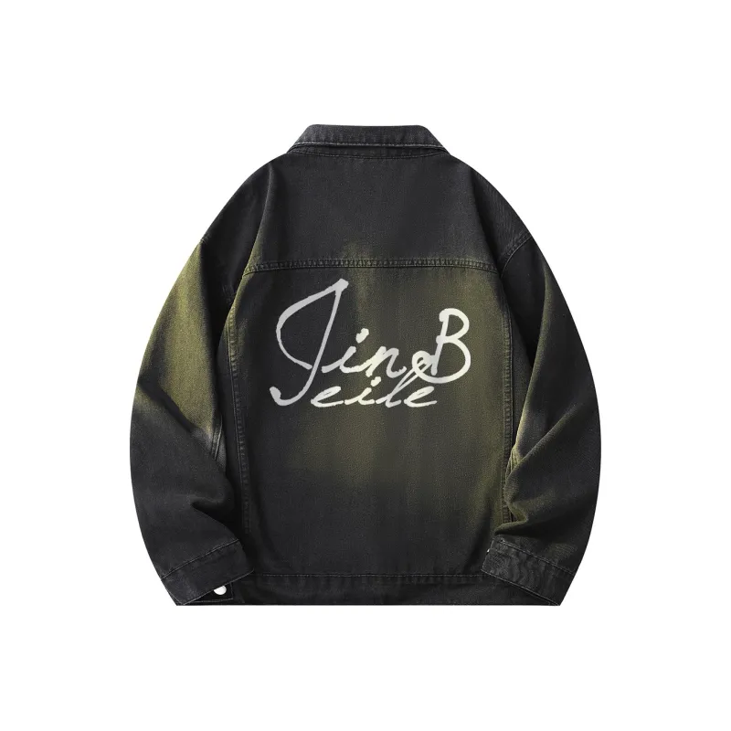 JINBEILE Denim Jackets Unisex-0