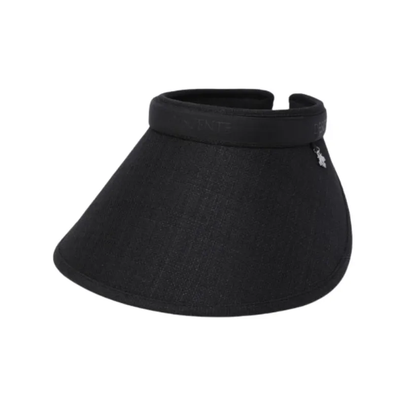 DESCENTE Polyester Rayon Polyurethane Sun Protection Hats Women's Black-2