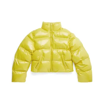 Balenciaga SS23 Puffer Jacket Slim Fit Unisex Yellow